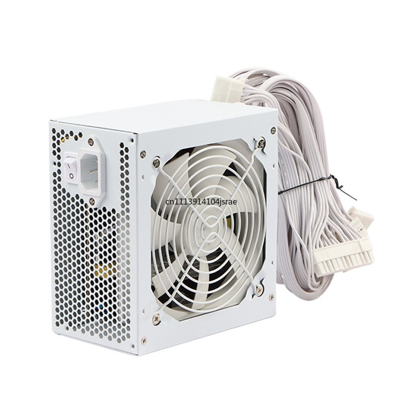Power Supply 750W - Biały zasilacz do obudowy komputera ATX,