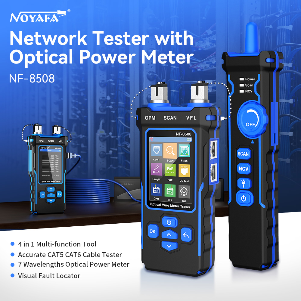 Power Supply Tester - NOYAFA NF-8508 lokalizator kabli LAN miernik