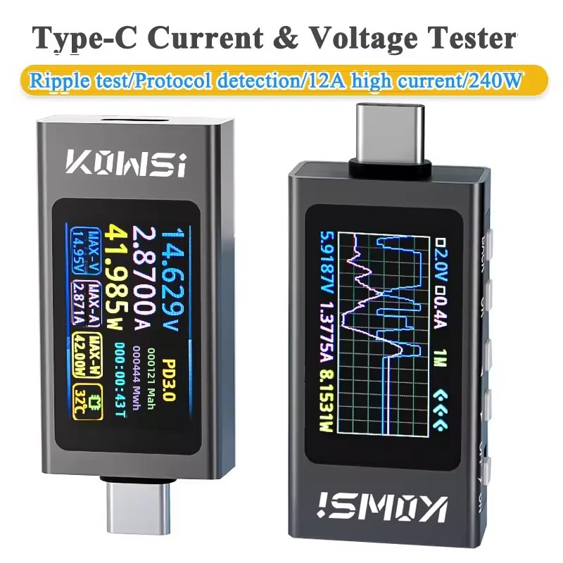 KWS-X1 Monitor prądu i napięci – Power Supply Tester recenzja i cena