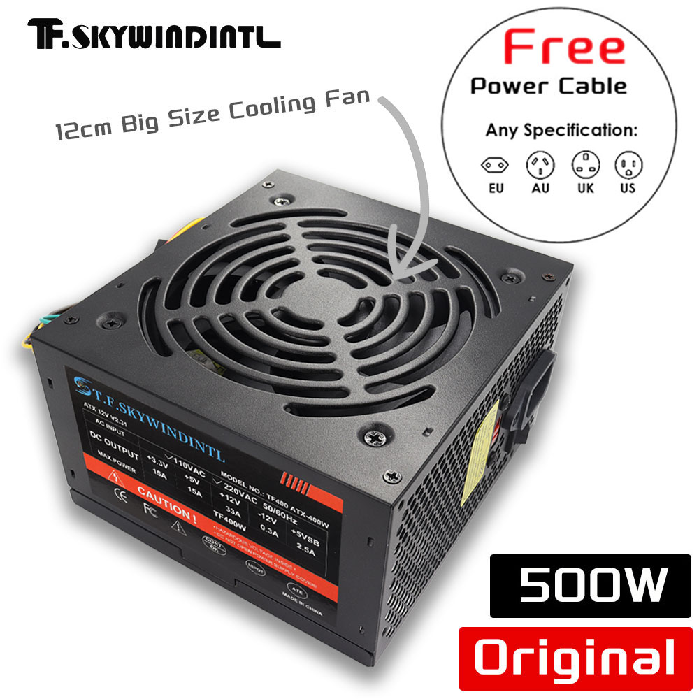 Tani zasilacz ATX do komputera – Power Supply 750W recenzja i cena