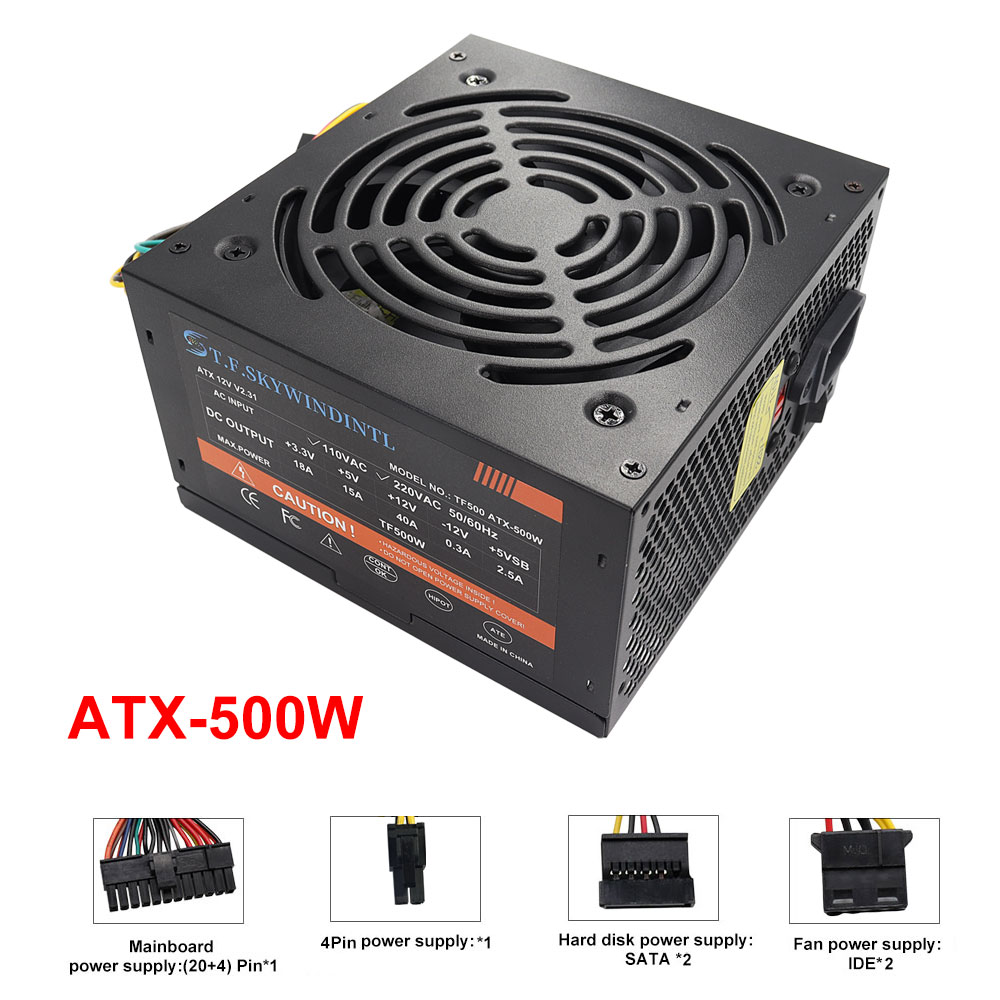 Tani zasilacz ATX do komputera – Power Supply 750W recenzja i cena