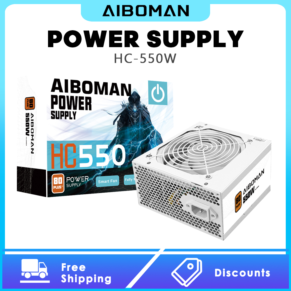 Zasilacz AIBOMAN 550W 80PLUS B – Power Supply 750W recenzja i cena